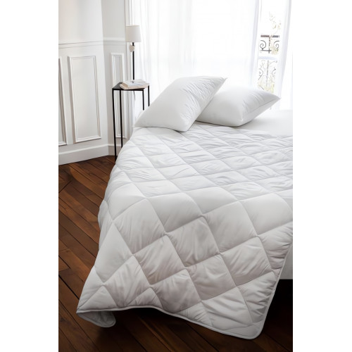 Housse de couette en coton percale 240x220 cm CAMILLE ecru, par Songe de Camille SONGE DE CAMILLE - 1