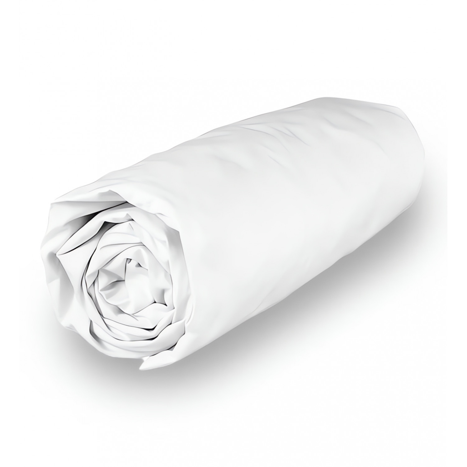 drap housse 140x190 blanc pour lit 2 places