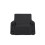 Housse de fauteuil en coton PANAMA anthracite