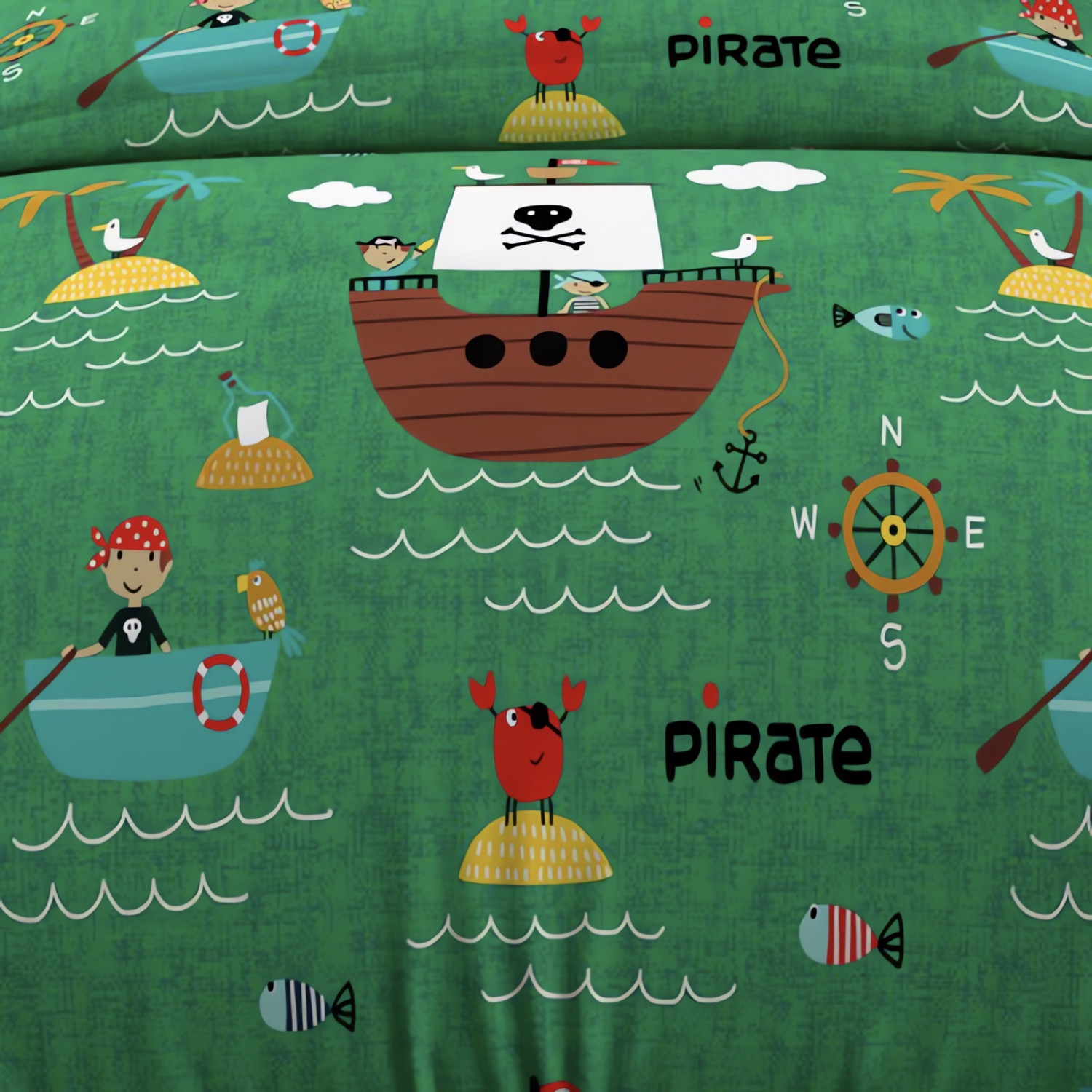 Taie D'Oreiller ou de Traversin Enfant PIRATES