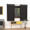 Lot de 2 torchons en coton PAELLA noir, jacquard 50x70 cm