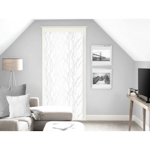 Parure de lit 180X290 cm en coton 57 Fils GALAXY gris, par Soleil d'ocre SOLEIL D'OCRE - 1