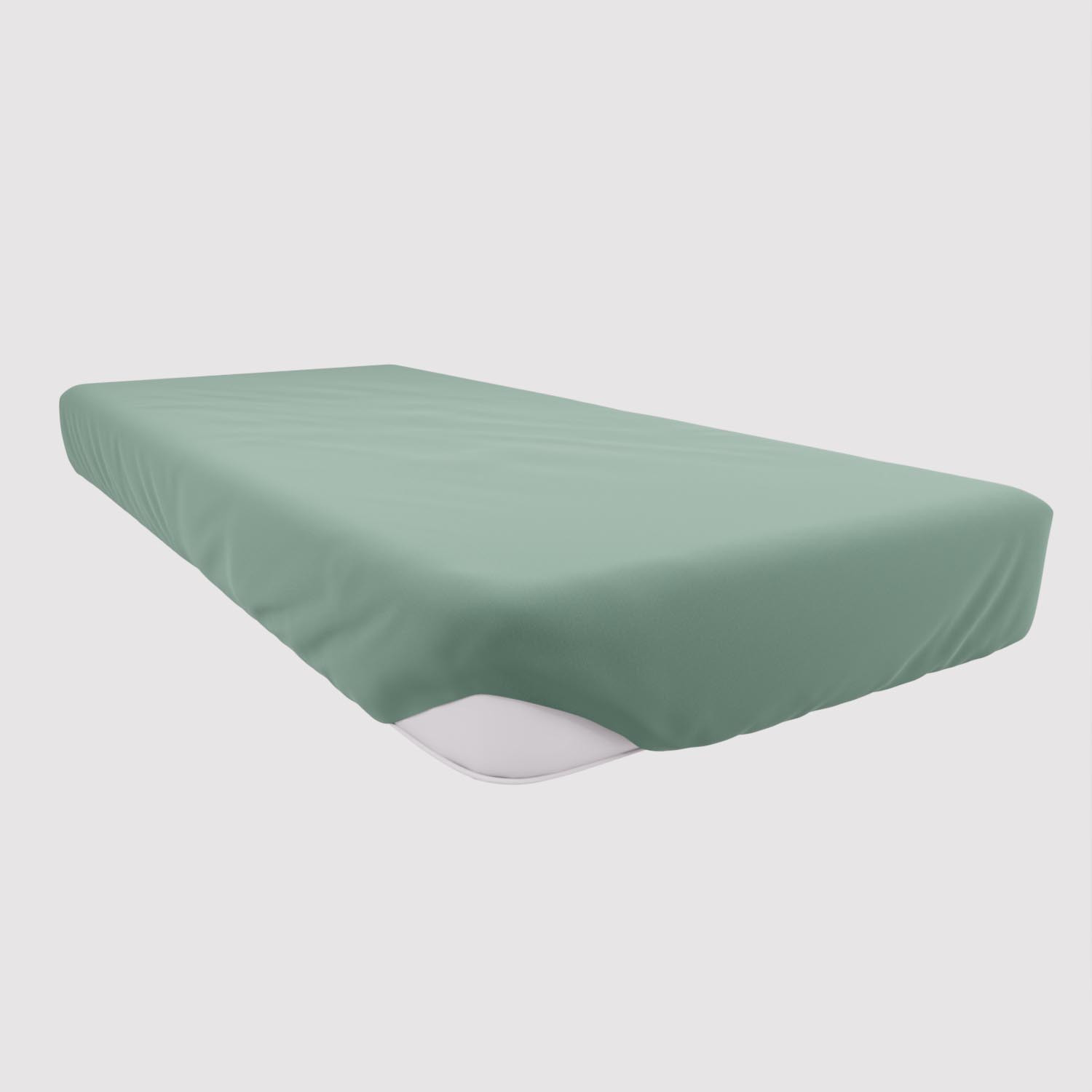 Drap housse 160x200 vert d'eau