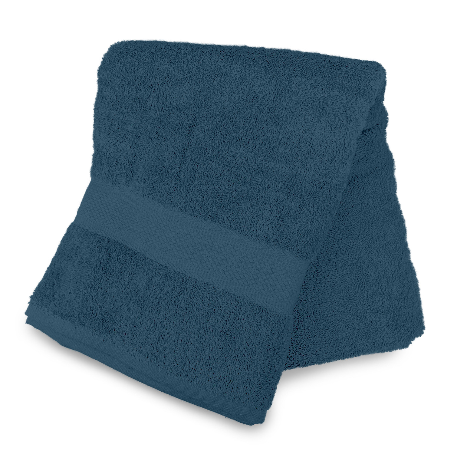 Lot de 2 gants de toilette en coton 500 gr/m2 LAGUNE bleu canard, par  Soleil d'ocre