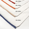 Housse de couette en polycoton 260x240 cm PERCALE lin, par Soleil d'ocre