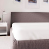 Drap housse en polycoton 90x200 cm PERCALE blanc, par Soleil d'ocre