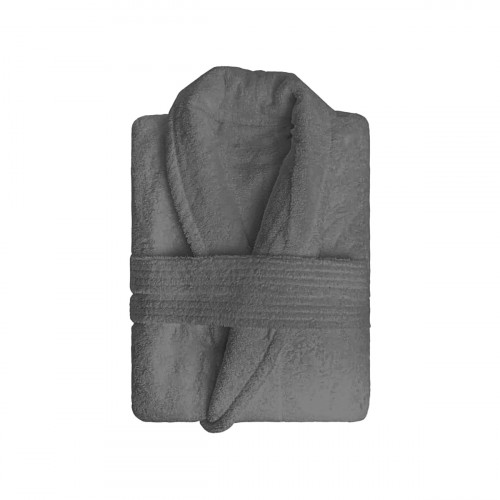 Peignoir en coton 500gr/m2 Taille M LAGUNE gris, par Soleil d'Ocre