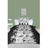 Jeté de lit jacquard en coton lavé 220x240 cm PABLO bambou, par Vend du Sud