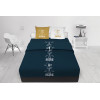 Parure de draps 240x290 cm en coton 57 fils SUBTIL Bleu, par Soleil d'ocre