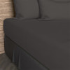 Drap plat 180x290 cm en coton 57 Fils SOLEIL D'OCRE rose