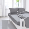 Drap housse uni 140x190 cm ZZZ gris ZZZ - 4