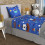 Parure de draps 180x290 cm PIRATES bleu, 100% coton 57 fils/cm2, par Soleil d\'Ocre