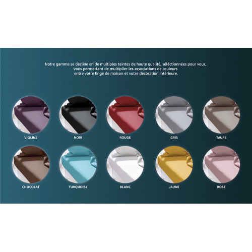 Drap plat uni 260x300 cm ZZZ turquoise ZZZ - 1