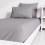Drap housse uni 90x190 cm ZZZ gris