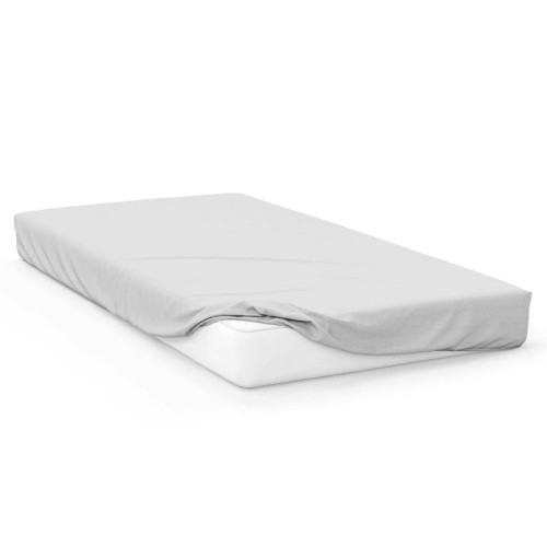 Drap housse uni 160x200 cm ZZZ blanc