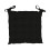 Dessus de chaise capitonné en coton 40x40x5 cm PANAMA noir, par Soleil d\'Ocre