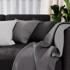 Plaid 140X200 cm ADELE gris, par Soleil d'ocre