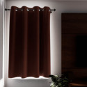 Rideau à oeillets 100% occultant 135x180 cm ECLIPSE brique, par Soleil d'Ocre