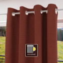 Rideau à oeillets 100% occultant 135x180 cm ECLIPSE brique, par Soleil d'Ocre