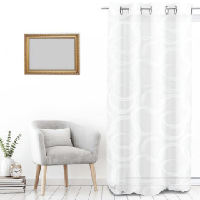 Voile à oeillets 135x250 cm CIRCLE, par Soleil d'Ocre