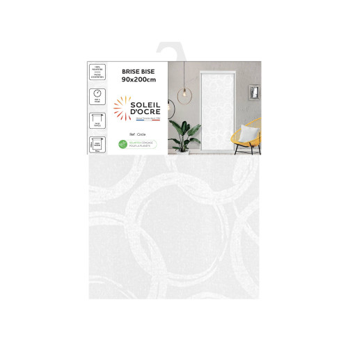 Voilage porte fenêtre 90x200 cm CIRCLE, par...