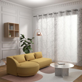 Voilage à oeillets spécial baie vitrée 280x250 cm LOUANE...