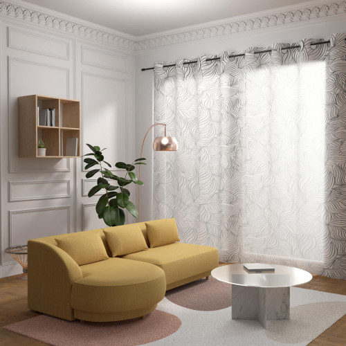 Voilage à oeillets spécial baie vitrée 280x250...