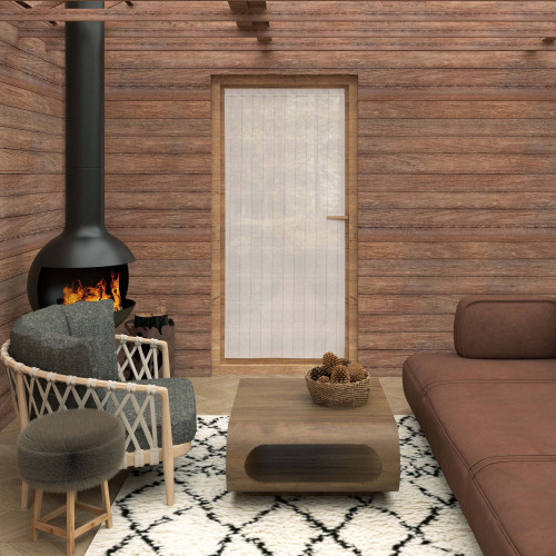 Voilage porte-fenêtre 90x200 cm CALI, par...