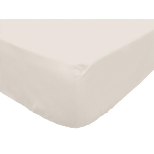 Drap housse en polycoton 90x190 cm PERCALE lin,...