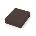 Drap plat en coton 57 fils 180x290 cm UNI brun, par Soleil d'ocre