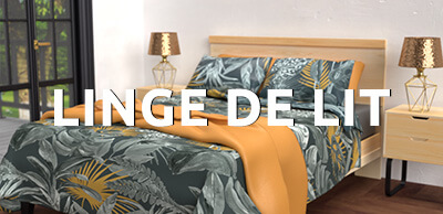 Linge de maison moins cher : lit, table, toilette